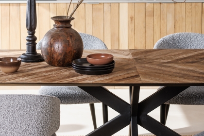 Camden Reclaimed Teak Wood 240cm Dining Table Camden Reclaimed Teak Wood 240cm Dining Table