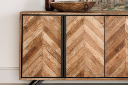 Camden Reclaimed Teak Wood Wide Sideboard Camden Reclaimed Teak Wood Wide Sideboard