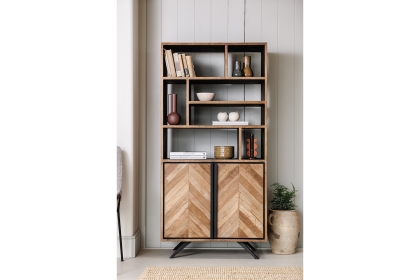 Camden Reclaimed Teak Wood Bookcase Camden Reclaimed Teak Wood Bookcase