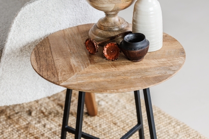 Camden Reclaimed Teak Wood Lamp Table Camden Reclaimed Teak Wood Lamp Table