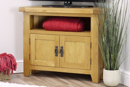 Cotswold RusticOak Corner TV Stand Cotswold RusticOak Corner TV Stand