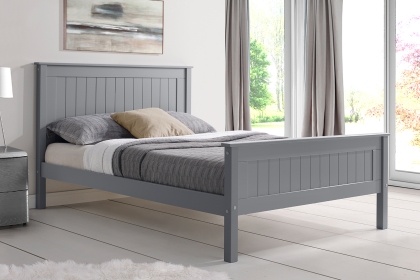 Taurean Wood Bed in Grey Taurean Wood Bed in Grey