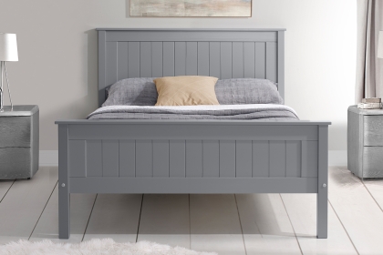 Taurean Wood Bed in Grey Taurean Wood Bed in Grey