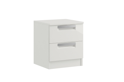 Milly High-Gloss 2 Drawer Bedside Table Milly High-Gloss 2 Drawer Bedside Table