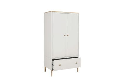 Vida Living Marlow 2 Door Wardrobe in Cashmere Oak and Taupe Vida Living Marlow 2 Door Wardrobe in Cashmere Oak and Taupe