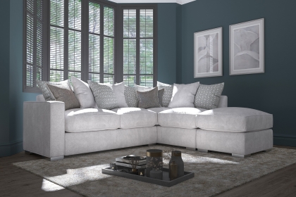 Cairo Fabric Pillow Back Chaise Corner Sofa Cairo Fabric Pillow Back Chaise Corner Sofa