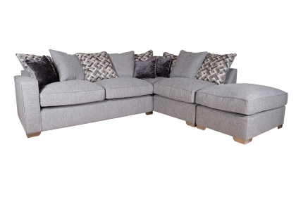 Cairo Fabric Pillow Back Chaise Corner Sofa Cairo Fabric Pillow Back Chaise Corner Sofa