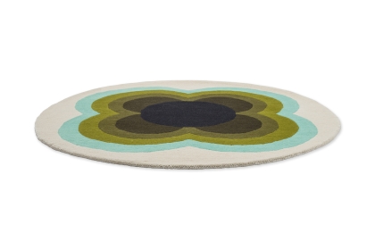 Orla Kiely Sunflower Olive Rug Orla Kiely Sunflower Olive Rug