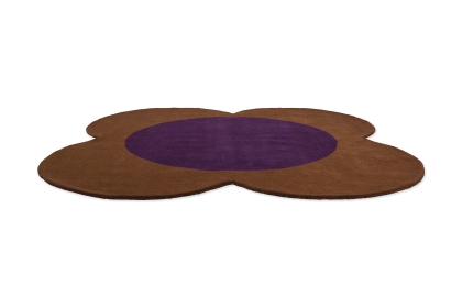 Orla Kiely Flower Spot Chestnut/Violet Rug Orla Kiely Flower Spot Chestnut/Violet Rug