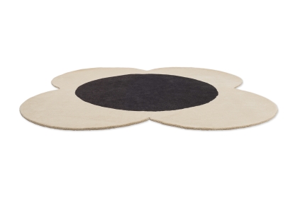 Orla Kiely Flower Spot Ecru/Black Rug Orla Kiely Flower Spot Ecru/Black Rug