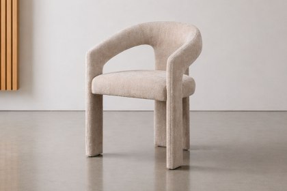 Georgia Light Beige Upholstered Dining Chair (Pair) Georgia Light Beige Upholstered Dining Chair (Pair)
