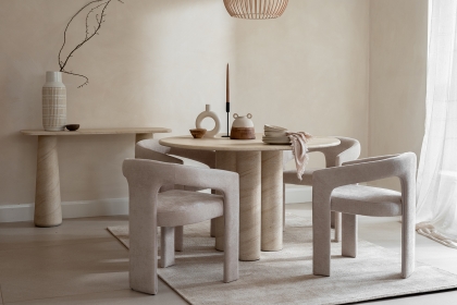 Georgia Light Beige Upholstered Dining Chair (Pair) Georgia Light Beige Upholstered Dining Chair (Pair)