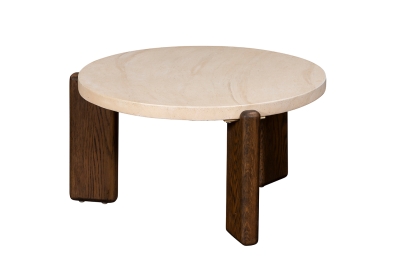Ida Small Nesting Coffee Table with Travertine Stone Top Ida Small Nesting Coffee Table with Travertine Stone Top
