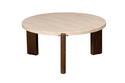 Ida Large Nesting Coffee Table with Travertine Stone Top Ida Large Nesting Coffee Table with Travertine Stone Top