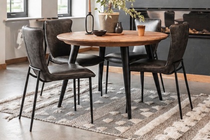 Franklin Reclaimed Wood 120cm Round Dining Table Franklin Reclaimed Wood 120cm Round Dining Table