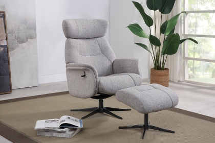 Murcia Swivel Recliner Chair & Footstool Murcia Swivel Recliner Chair & Footstool
