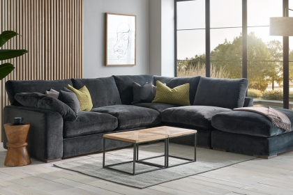 Bounty Full Circle 4 Seater Corner Chaise Sofa & Footstool Bounty Full Circle 4 Seater Corner Chaise Sofa & Footstool