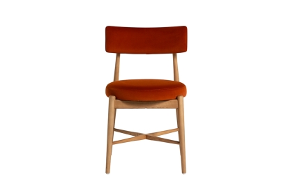G Plan Flora Retro Pair Of Dining Arm Chairs in Orange G Plan Flora Retro Pair Of Dining Arm Chairs in Orange