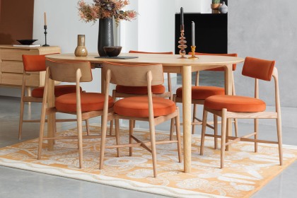 G Plan Winchester Retro Oak 130-170cm Rounded Extending Dining Table G Plan Winchester Retro Oak 130-170cm Rounded Extending Dining Table