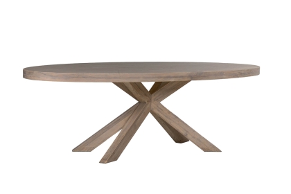 Feltz Smoked Oak 235cm Oval Dining Table Feltz Smoked Oak 235cm Oval Dining Table