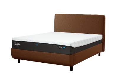 TEMPUR® Arc Slatted Ottoman Bed Frame with Form Headboard