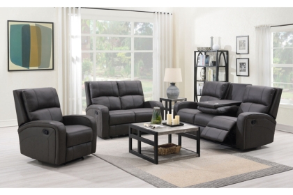 Silva Soft Touch Fabric Recliner 2 Seater Sofa