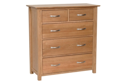 Moda Solid Oak 3 + 2 Chest of Drawers