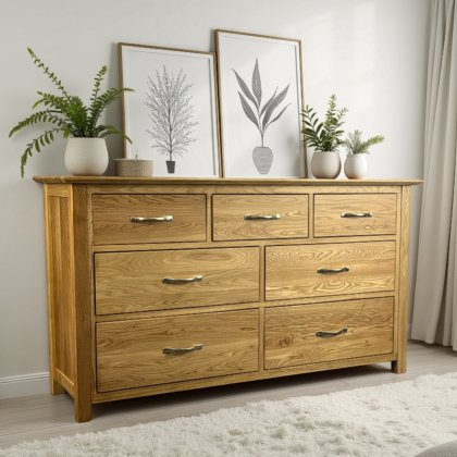 Moda Solid Oak 3 Over 4 Chest of Drawers Moda Solid Oak 3 Over 4 Chest of Drawers