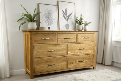 Moda Solid Oak 3 Over 4 Chest of Drawers Moda Solid Oak 3 Over 4 Chest of Drawers