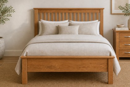 Devon Solid Oak Bedframe Devon Solid Oak Bedframe