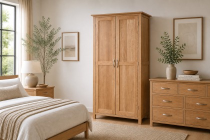 Devon Solid Oak Hanging Wardrobe Devon Solid Oak Hanging Wardrobe
