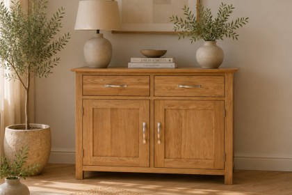 Devon 100% Solid Oak 3ft Sideboard Dresser Base Devon 100% Solid Oak 3ft Sideboard Dresser Base