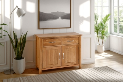 Moda 100% Solid Oak 3ft Sideboard Dresser Base Moda 100% Solid Oak 3ft Sideboard Dresser Base