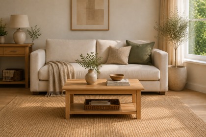 Devon 100% Solid Oak Coffee Table Devon 100% Solid Oak Coffee Table