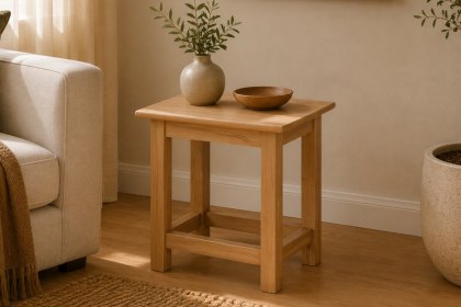 Devon 100% Solid Oak Side Table Devon 100% Solid Oak Side Table