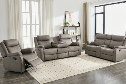 Ellena Soft Grey 2 Seater Recliner Sofa with Storage Ellena Soft Grey 2 Seater Recliner Sofa with Storage