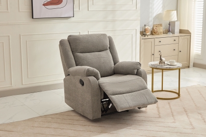 Ellena Light Grey Recliner Chair