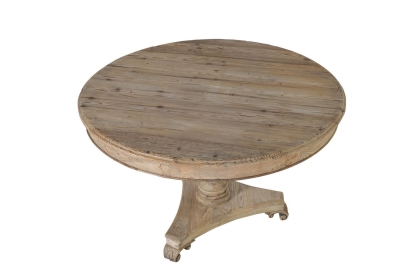 Colonial Reclaimed Pine Drum Top Dining Table