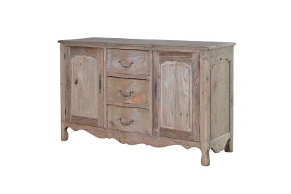 Colonial Reclaimed Pine 2 Door 2 Drawer Sideboard