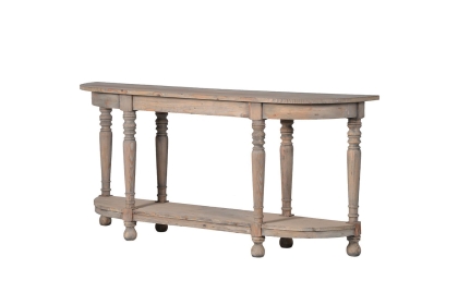 Colonial Reclaimed Pine 6 Leg Console Table