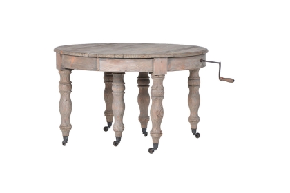 Colonial Reclaimed Pine Oval Extending Dining Table