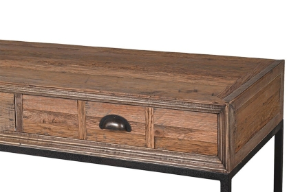 Reclaimed Oak 3 Drawer Console Table