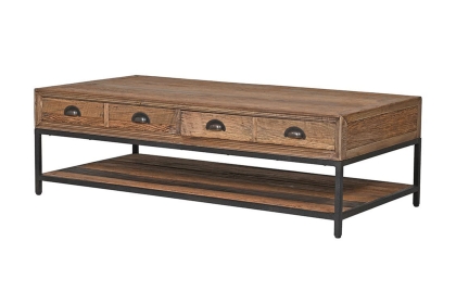 Reclaimed Oak 2 Drawer Coffee Table