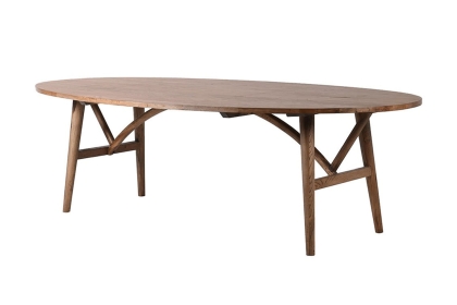 Reclaimed Oak Large Oval Dining Table