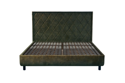 TEMPUR® Arc Disc Bed Ottoman Bed Frame with Quilted Headboard