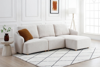 Cosmos Modular Boucle 3 Seater Sofa