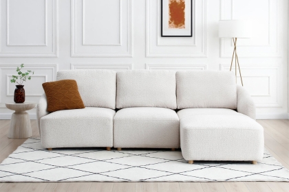 Cosmos Modular Boucle 3 Seater Sofa