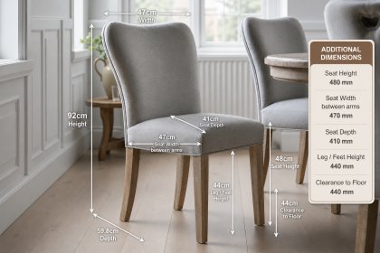 Gallery Direct Vancouver Rustic Fabric Dining Chair Gallery Direct Vancouver Rustic Fabric Dining Chair