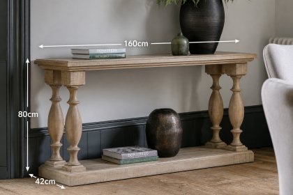 Gallery Direct Vancouver Rustic Pine Console Table Gallery Direct Vancouver Rustic Pine Console Table