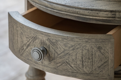 Gallery Direct Mustique French Colonial Round 1 Drawer Side Table Gallery Direct Mustique French Colonial Round 1 Drawer Side Table